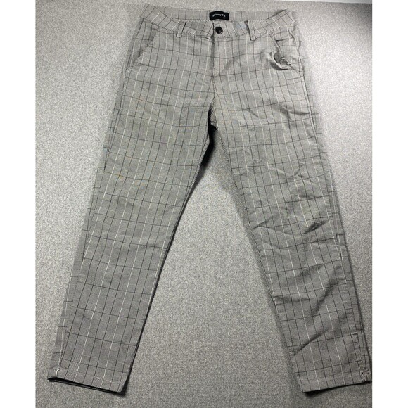 Original Design Collection Plaid Pants Size 34 Stretchy Skinny Fit - Picture 1 of 3